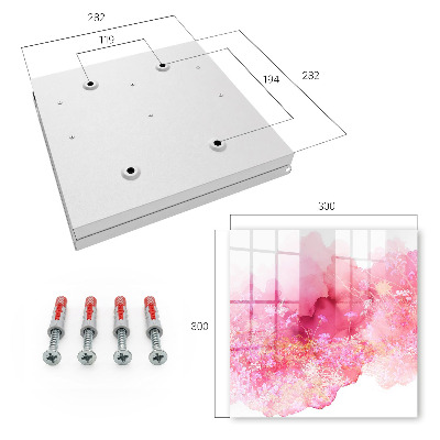 Boîte à clés decorative Paysage fleuri