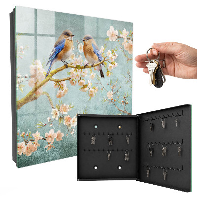 Boîte à clés decorative Scène printanière