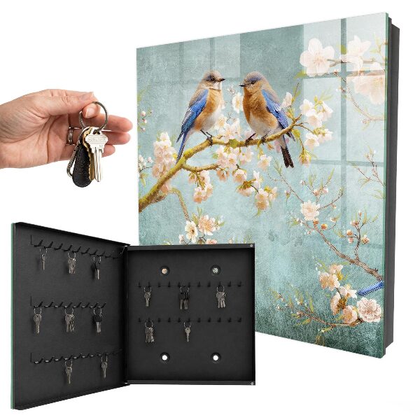 Boîte à clés decorative Scène printanière
