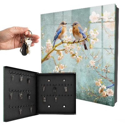 Boîte à clés decorative Scène printanière