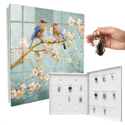 Boîte à clés decorative Scène printanière