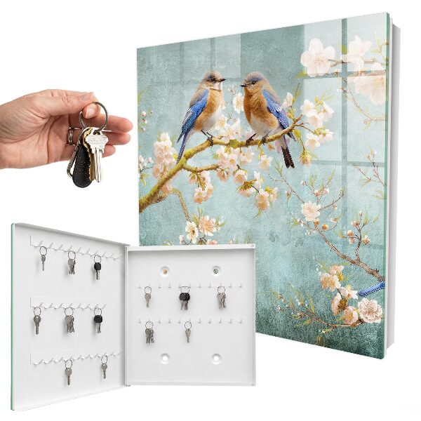 Boîte à clés decorative Scène printanière