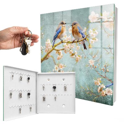 Boîte à clés decorative Scène printanière