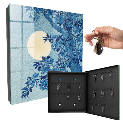 Boîte à clés decorative Nuit au clair de lune