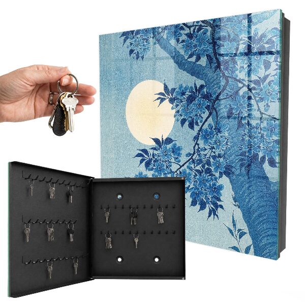 Boîte à clés decorative Nuit au clair de lune