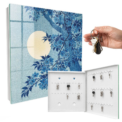 Boîte à clés decorative Nuit au clair de lune