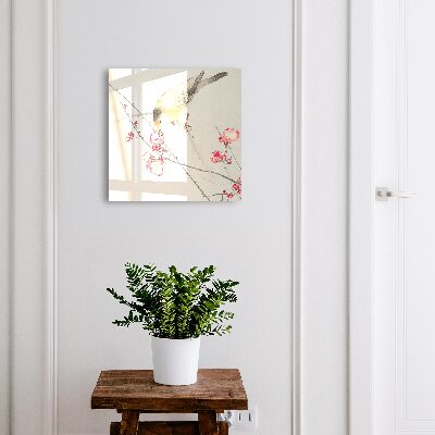 Boîte à clés decorative Fleurs pour les oiseaux