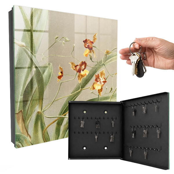 Armoire à clés murale Fleurs grimpantes