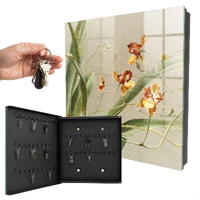 Armoire à clés murale Fleurs grimpantes