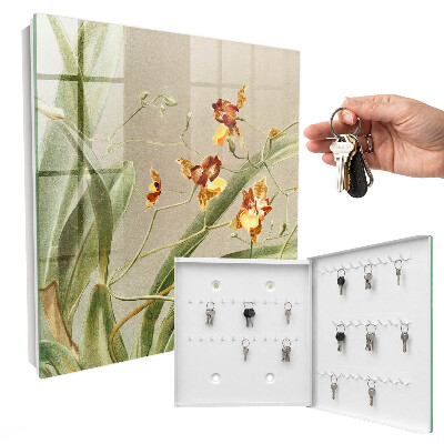 Armoire à clés murale Fleurs grimpantes