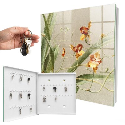 Armoire à clés murale Fleurs grimpantes