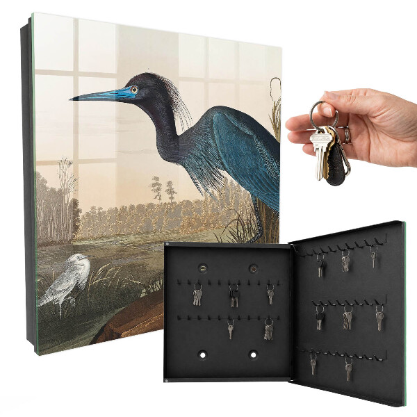 Boîte à clés decorative Oiseau exotique