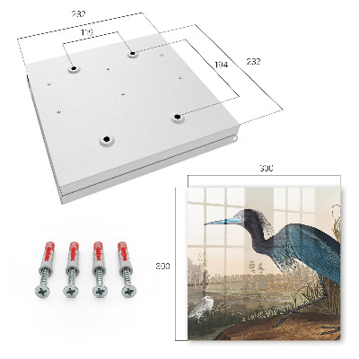 Boîte à clés decorative Oiseau exotique