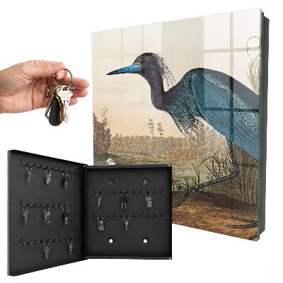 Boîte à clés decorative Oiseau exotique