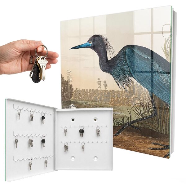 Boîte à clés decorative Oiseau exotique