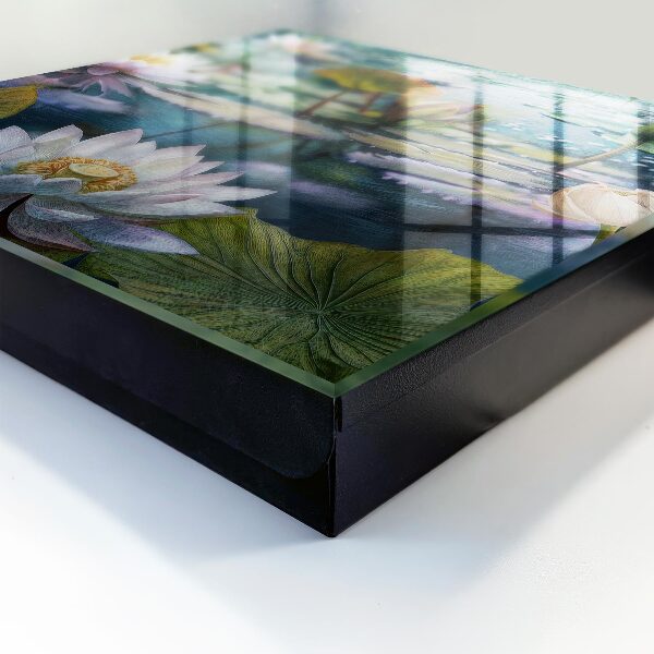 Armoire à clés murale Fleurs aquatiques