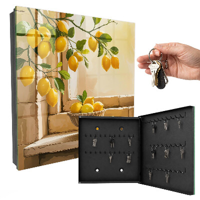 Boîte à clés decorative Fraîcheur citronnée