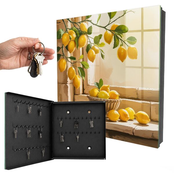 Boîte à clés decorative Fraîcheur citronnée