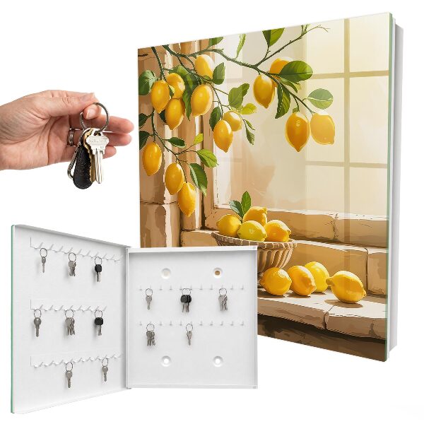 Boîte à clés decorative Fraîcheur citronnée