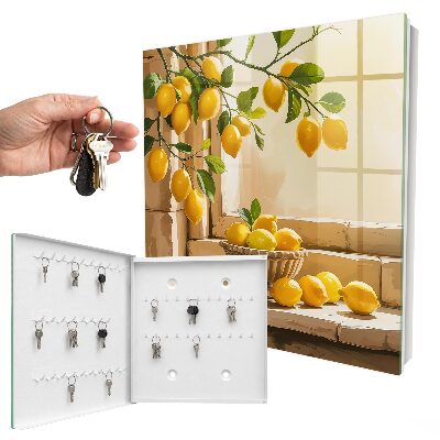 Boîte à clés decorative Fraîcheur citronnée