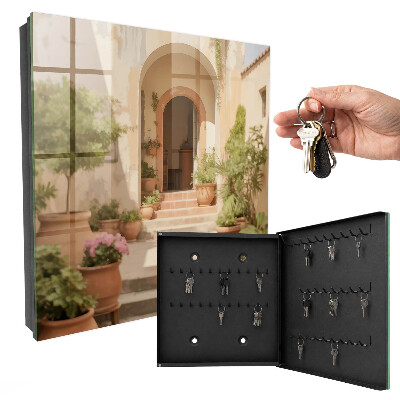 Boîte à clés decorative Jardin rustique
