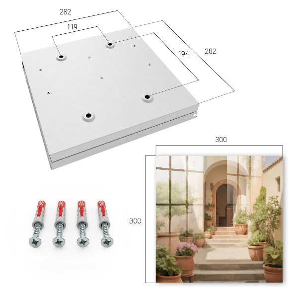 Boîte à clés decorative Jardin rustique