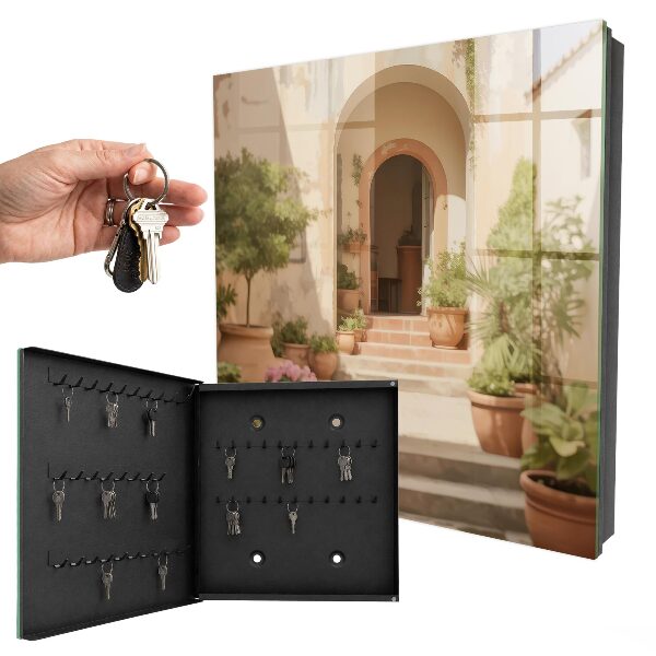Boîte à clés decorative Jardin rustique