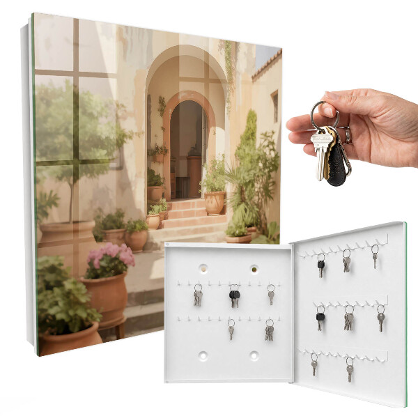 Boîte à clés decorative Jardin rustique
