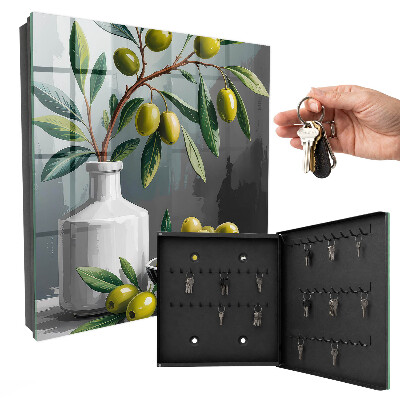 Armoire à clés murale Olives vertes