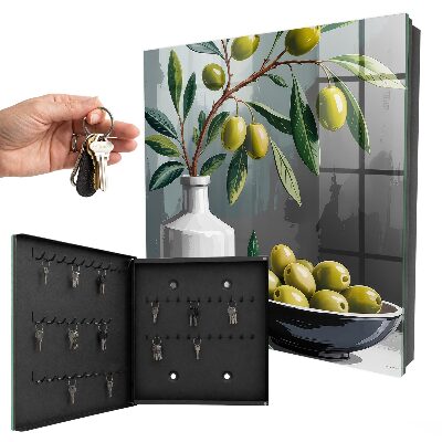 Armoire à clés murale Olives vertes