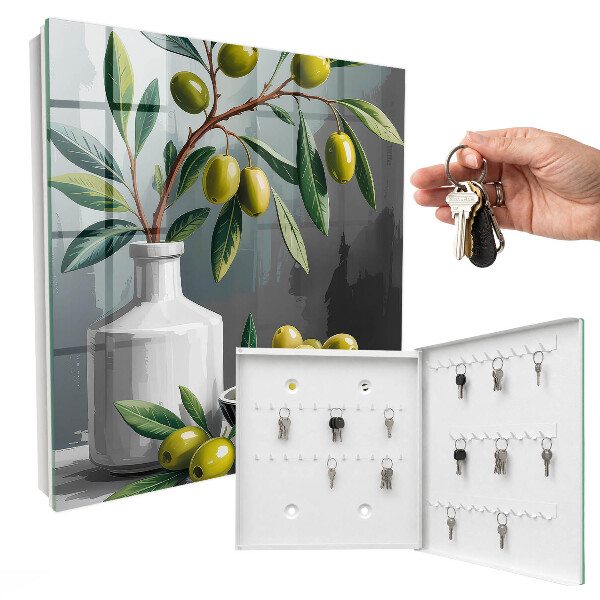 Armoire à clés murale Olives vertes