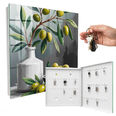 Armoire à clés murale Olives vertes