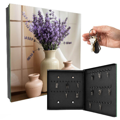 Armoire à clés murale Fleurs dans un vase
