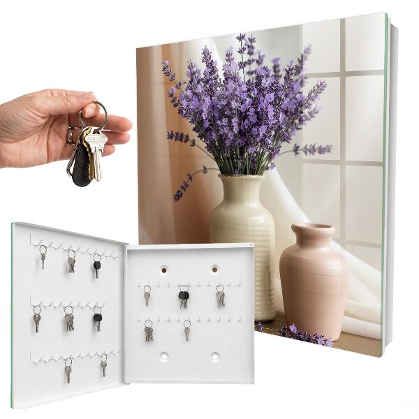 Armoire à clés murale Fleurs dans un vase