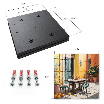 Armoire à clés murale Terrasse ensoleillée
