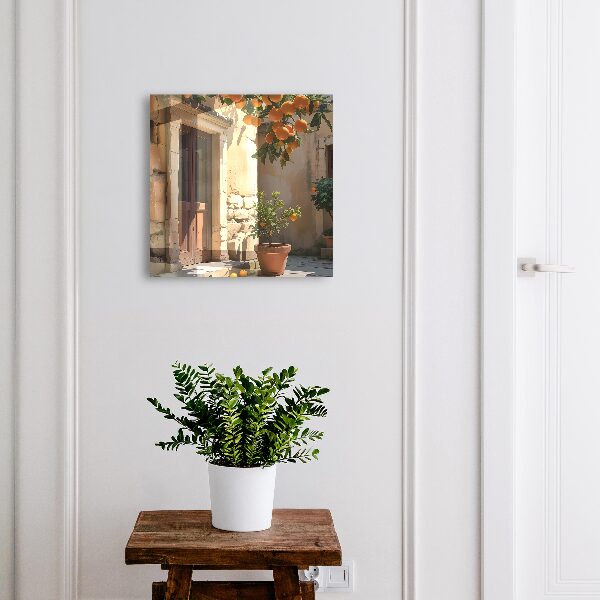 Boîte à clés decorative Abri orange