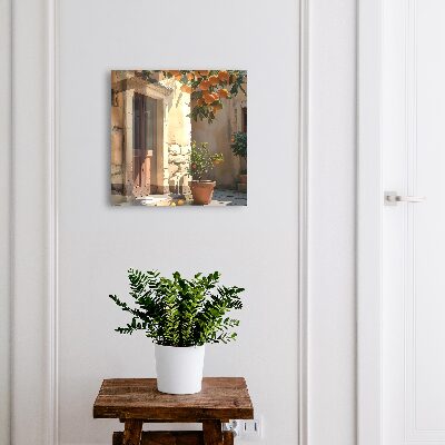 Boîte à clés decorative Abri orange
