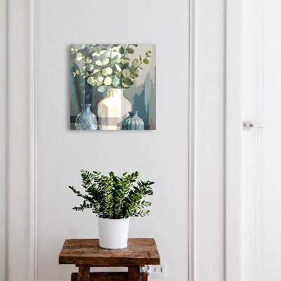 Boîte à clés decorative Vases et feuilles