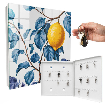 Boîte à clés decorative Feuilles de citronnier
