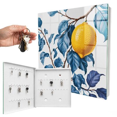 Boîte à clés decorative Feuilles de citronnier