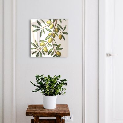 Boîte à clés decorative Olives sur une branche