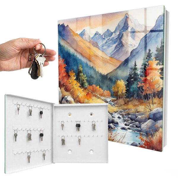 Armoire à clés murale Montagnes d'automne