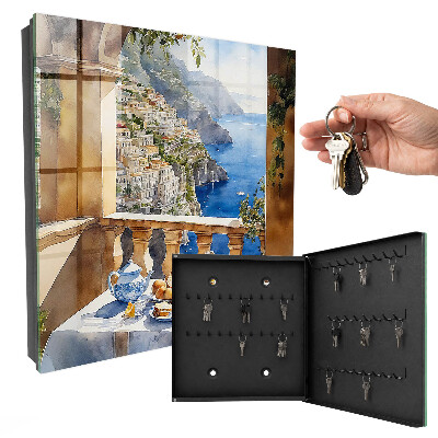 Armoire à clés murale Petit-déjeuner sur la terrasse