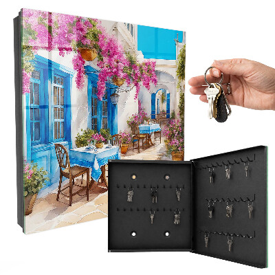 Boîte à clés decorative Allée des fleurs