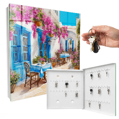 Boîte à clés decorative Allée des fleurs