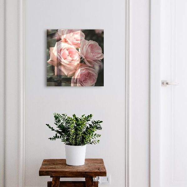 Boîte à clés decorative Roses roses