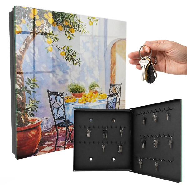 Armoire à clés murale Citronnier