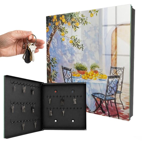 Armoire à clés murale Citronnier