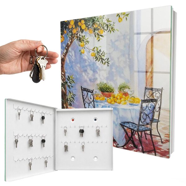 Armoire à clés murale Citronnier