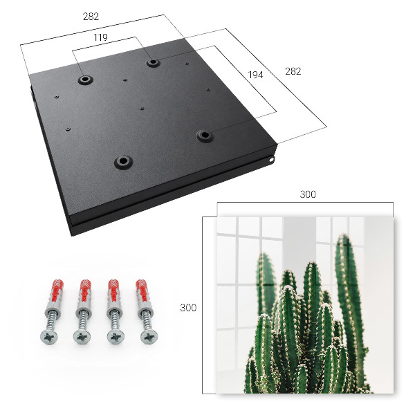 Armoire à clés murale Cactus verts
